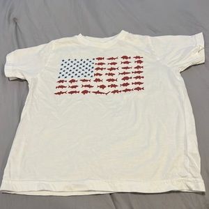 Toddler Fish American Flag T-Shirt